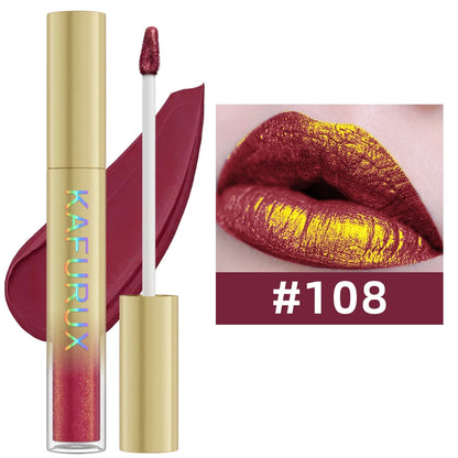 Gloss metalizado duocromo – cambio de color con purpurina, de mate a brillo, larga duración, 14 tonos