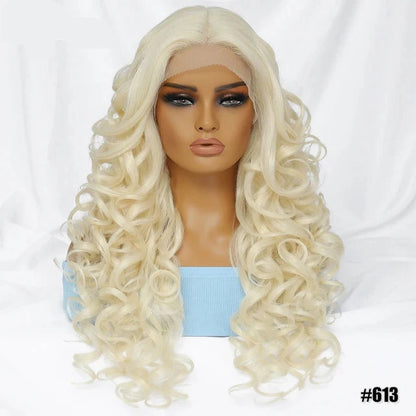 Synthetic Curly Lace Front Wig for Cosplay - Everyday Style and Fun