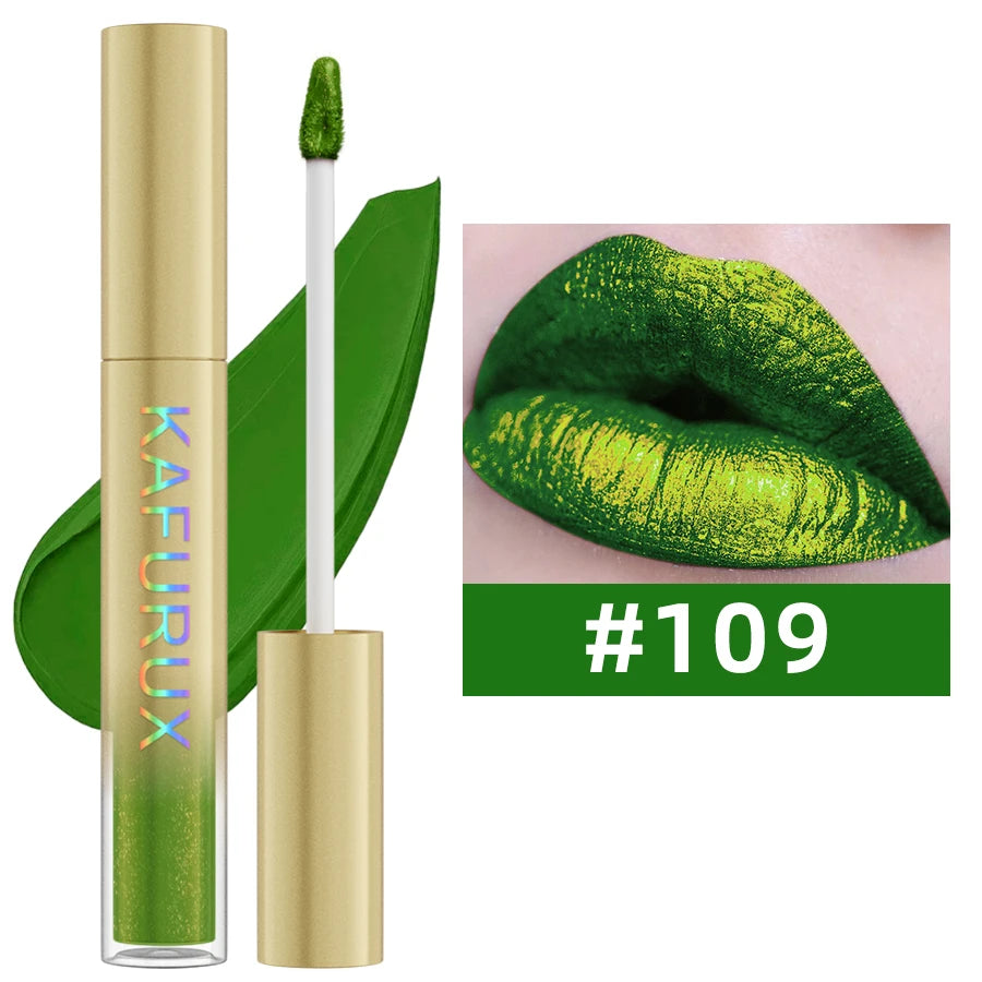Gloss metalizado duocromo – cambio de color con purpurina, de mate a brillo, larga duración, 14 tonos