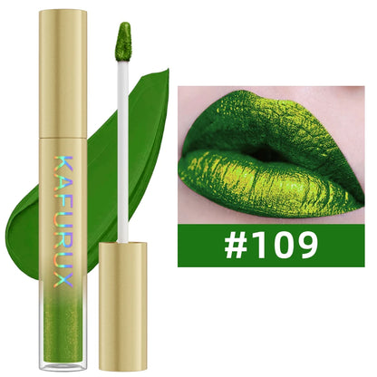 Gloss metalizado duocromo – cambio de color con purpurina, de mate a brillo, larga duración, 14 tonos