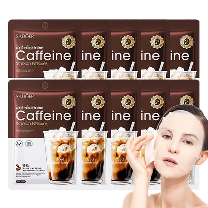 Caffeine sheet face mask by RAVEN KRONE