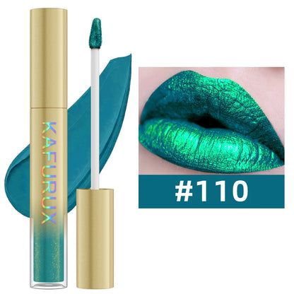 Gloss metalizado duocromo – cambio de color con purpurina, de mate a brillo, larga duración, 14 tonos