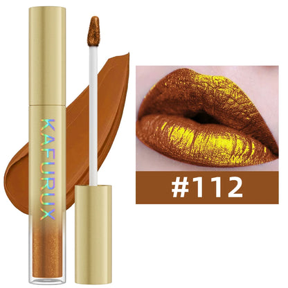 Gloss metalizado duocromo – cambio de color con purpurina, de mate a brillo, larga duración, 14 tonos