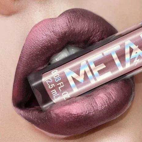 Metallic Matte Liquid Lipstick, Nude Shimmer