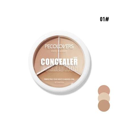 3 Color Correcting Palette - Matte Eyeshadow Base and Contour Concealer