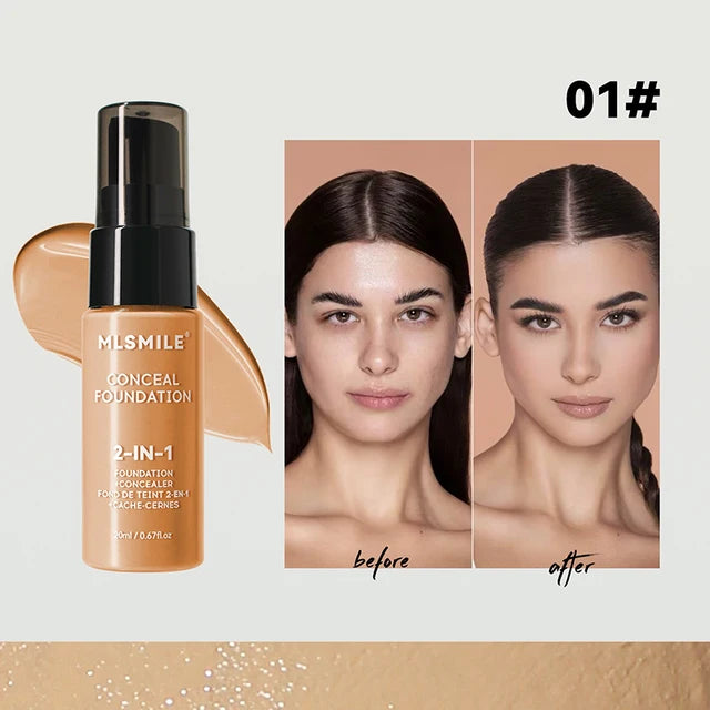 Face Foundation Cream Oil-Control Matte BBCream Waterproof Lasting Concealer Liquid Full Coverage Matte