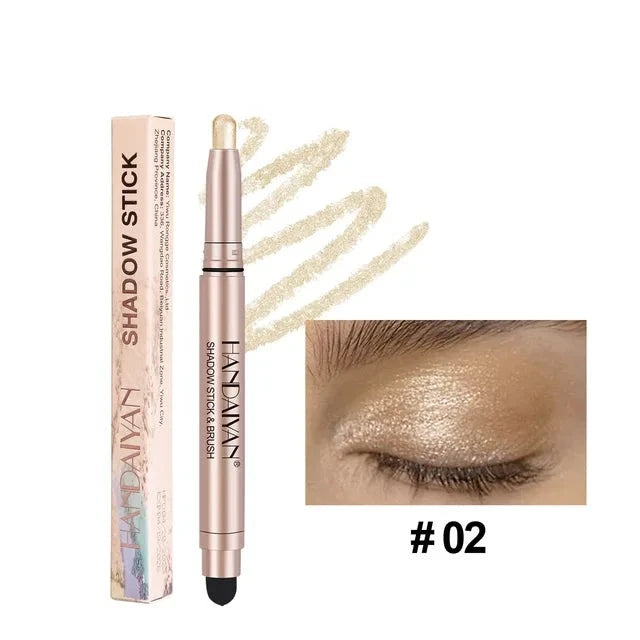 Double-head Eyeshadow Stick Diamond Shimmer Highlighter Pearl Pigment