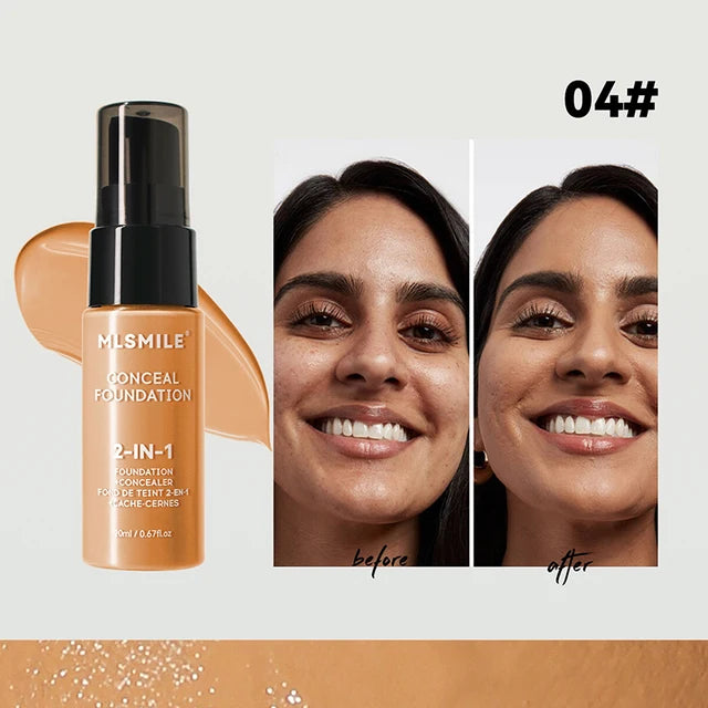 Face Foundation Cream Oil-Control Matte BBCream Waterproof Lasting Concealer Liquid Full Coverage Matte