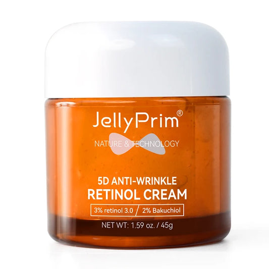 Wrinkle Retinol Face Cream Vitamin E Fine Lines Removal Hyaluronic Acid Moisturizing Lifting Aging Facial Cream Skin Care Beauty