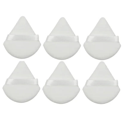 Esponja de maquillaje de terciopelo triangular lavable