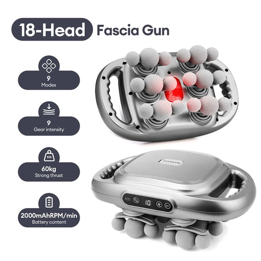 Body Massage Gun with 18 Heads – Muscle Relaxation and Recovery