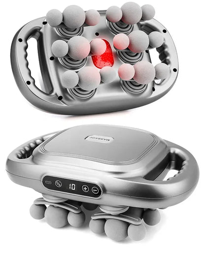 18-Head Percussion Massage Gun, 18 heads grey