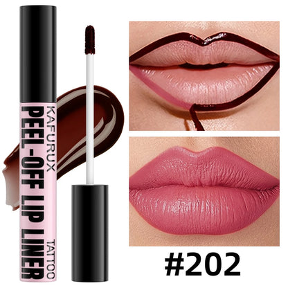 Peel-Off Lip Liner Stain – Long-Lasting Tint, Waterproof & Transfer-Proof, 7 Shades