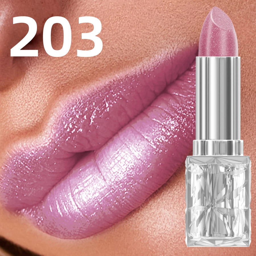 Sparkling metallic glitter lipstick, shade 203, by RAVEN KRONE