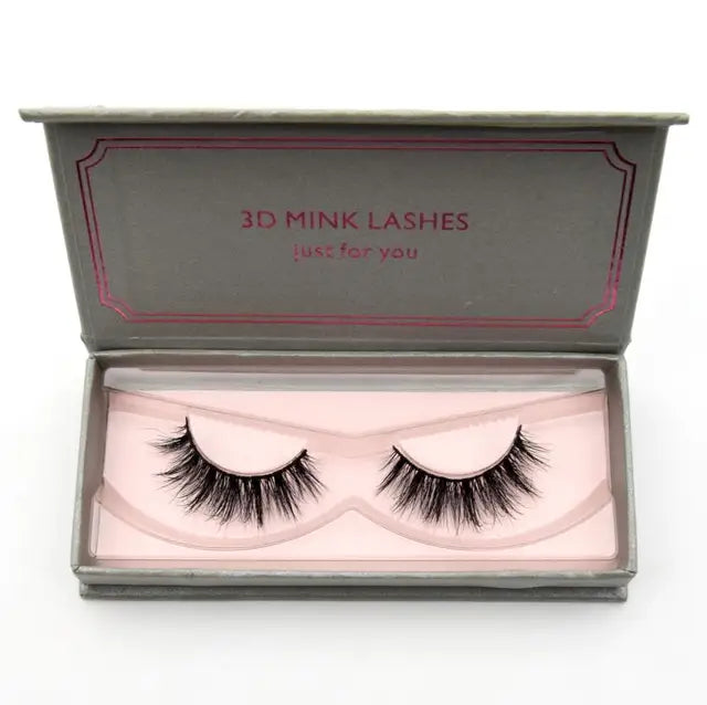 Natural Black Large Volume 3D Mink Eyelashes NP