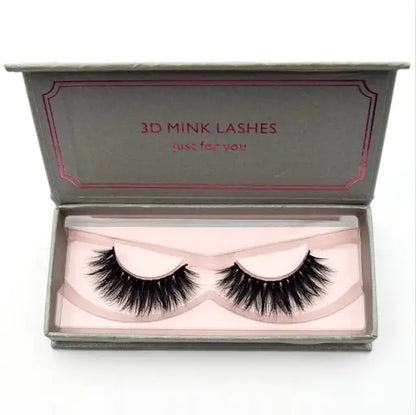 Natural Black Large Volume 3D Mink Eyelashes NP