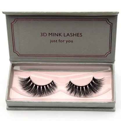 Natural Black Large Volume 3D Mink Eyelashes NP