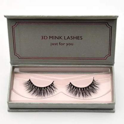 Natural Black Large Volume 3D Mink Eyelashes NP