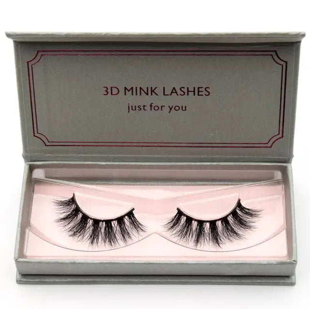 Natural Black Large Volume 3D Mink Eyelashes NP