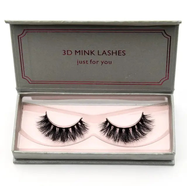 Natural Black Large Volume 3D Mink Eyelashes NP