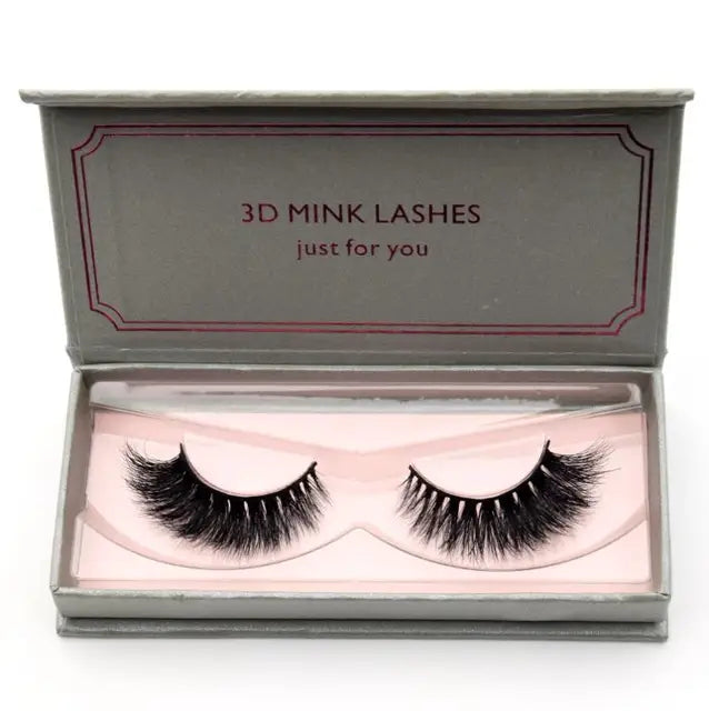 Natural Black Large Volume 3D Mink Eyelashes NP