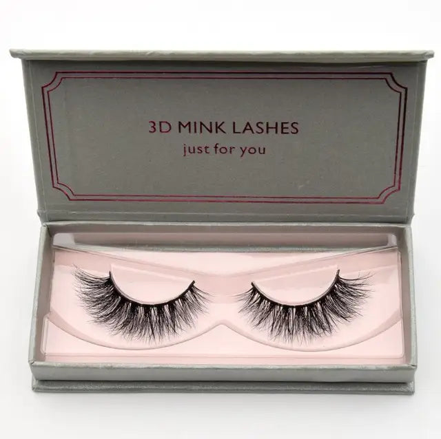 Natural Black Large Volume 3D Mink Eyelashes NP