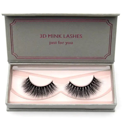 Natural Black Large Volume 3D Mink Eyelashes NP