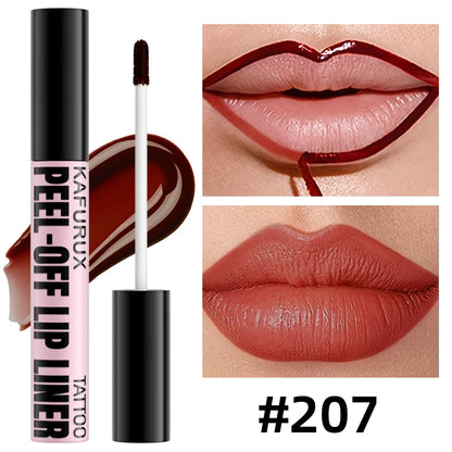 Peel-Off Lip Liner Stain – Long-Lasting Tint, Waterproof & Transfer-Proof, 7 Shades