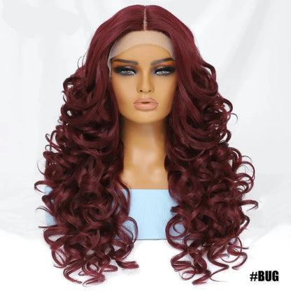 Synthetic Curly Lace Front Wig for Cosplay - Everyday Style and Fun