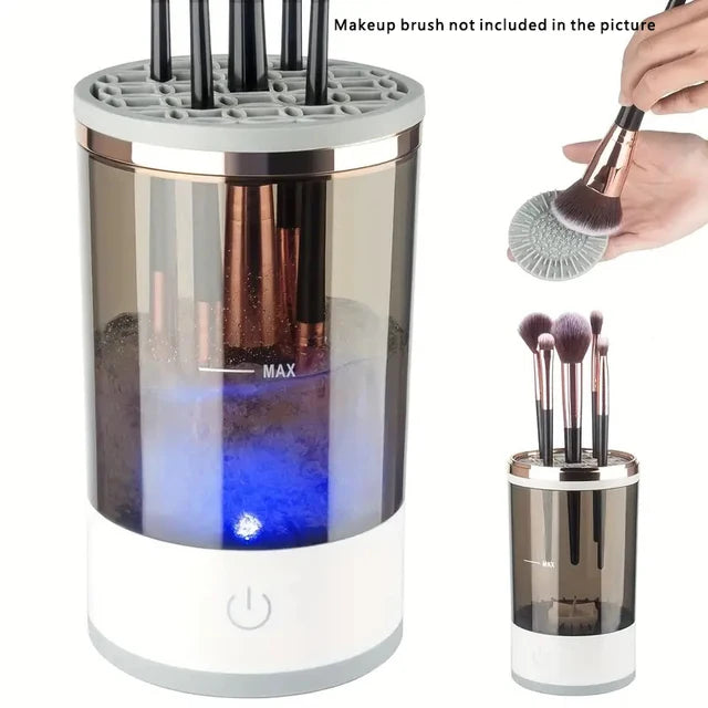 Portable Electric Makeup Brush Cleaner Machine with USB Plug - Quick Brush Cleaner