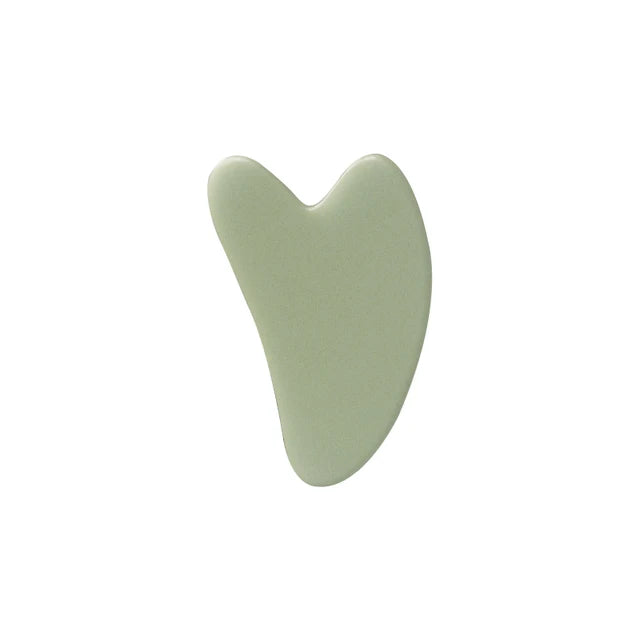 Resin Facial Massage Roller with Heart Shaped Scraping Plate