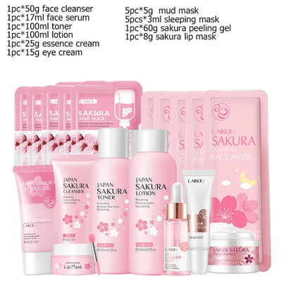 Kit de cuidado de la piel Sakura de Japón