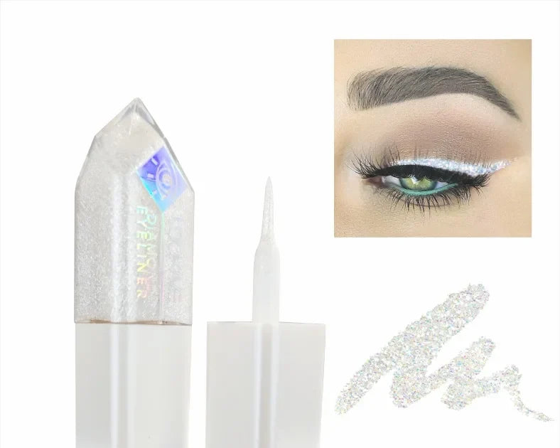 Glitter liquid eyeliner by RAVEN KRONE, Crystal 01 Star White