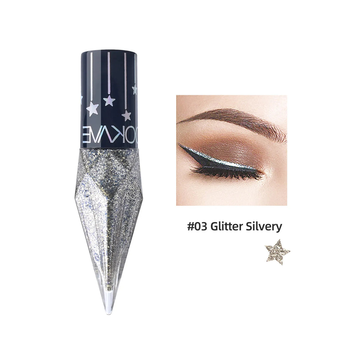 Glitter liquid eyeliner by RAVEN KRONE, detail 8