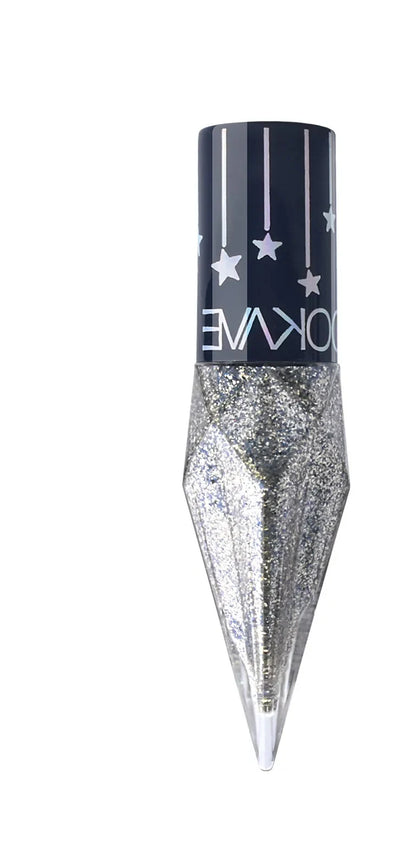 Glitter liquid eyeliner by RAVEN KRONE, Star Cap 03 Glitter Silver