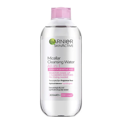 400ml Garnier All in One Cleansing Water Deep Makeup Remove Sensitive Soothes Cleaning Water Refresh Hydrate