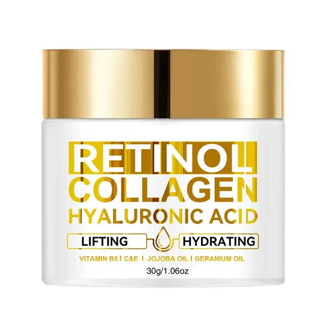 Anti-Aging Facial Cream with Retinol and Collagen | 30g and 60g Formats | All Skin Types