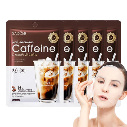 Caffeine sheet face mask by RAVEN KRONE, detail 2