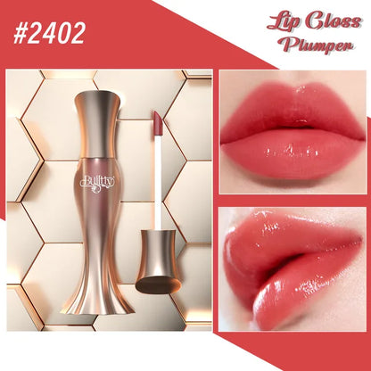 Lápiz labial profesional, resistente al agua, voluminoso, de larga duración, brillo natural