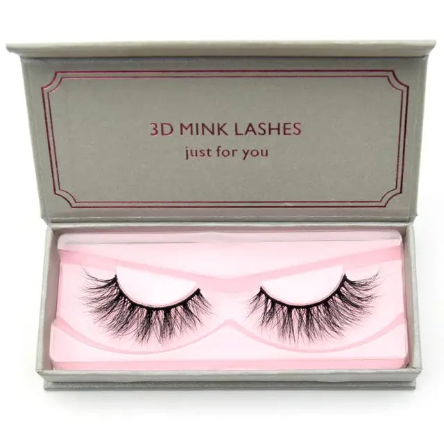 Natural Black Large Volume 3D Mink Eyelashes NP