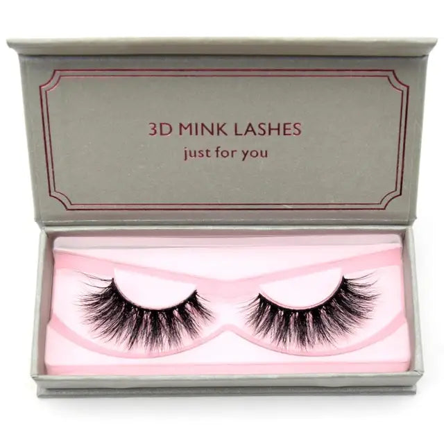 Natural Black Large Volume 3D Mink Eyelashes NP