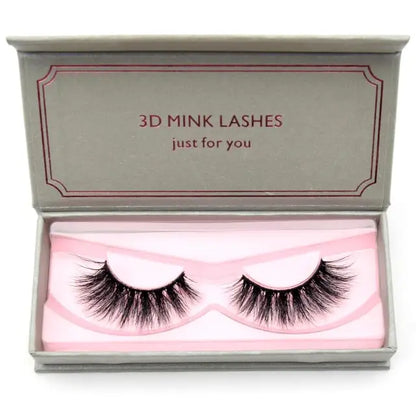 Natural Black Large Volume 3D Mink Eyelashes NP