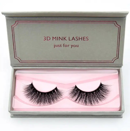 Natural Black Large Volume 3D Mink Eyelashes NP