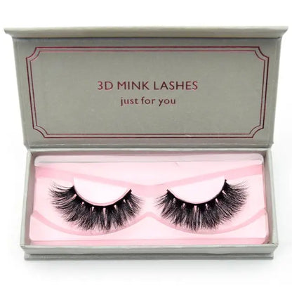 Natural Black Large Volume 3D Mink Eyelashes NP