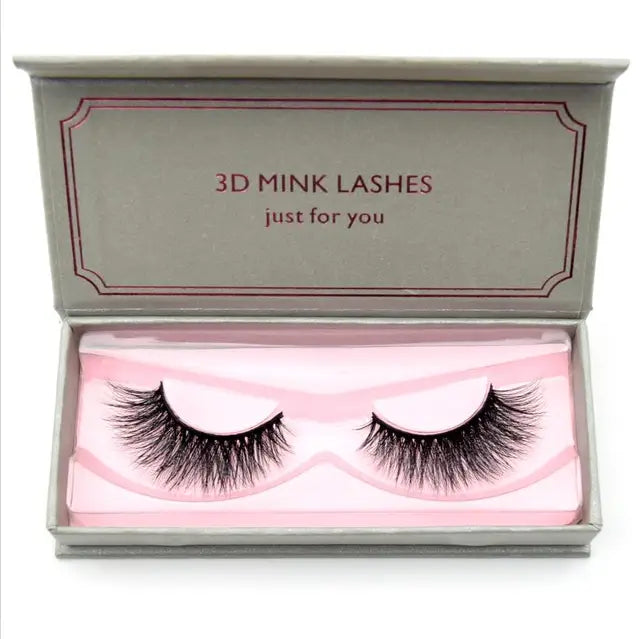 Natural Black Large Volume 3D Mink Eyelashes NP