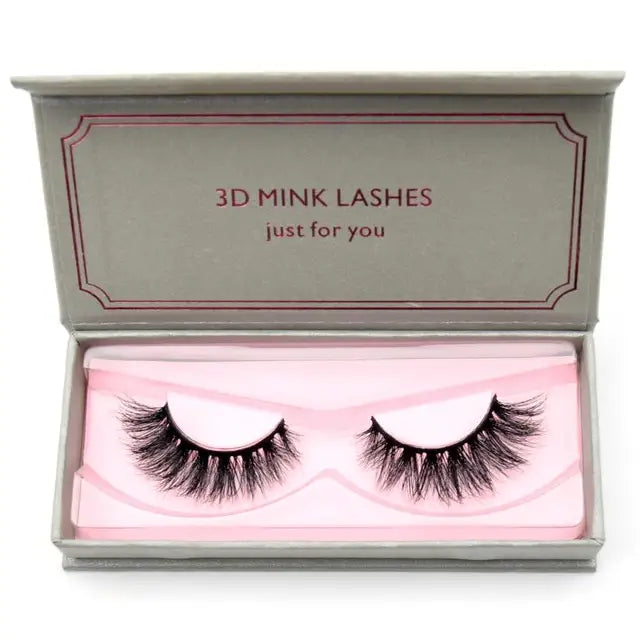 Natural Black Large Volume 3D Mink Eyelashes NP