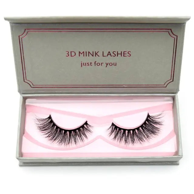 Natural Black Large Volume 3D Mink Eyelashes NP