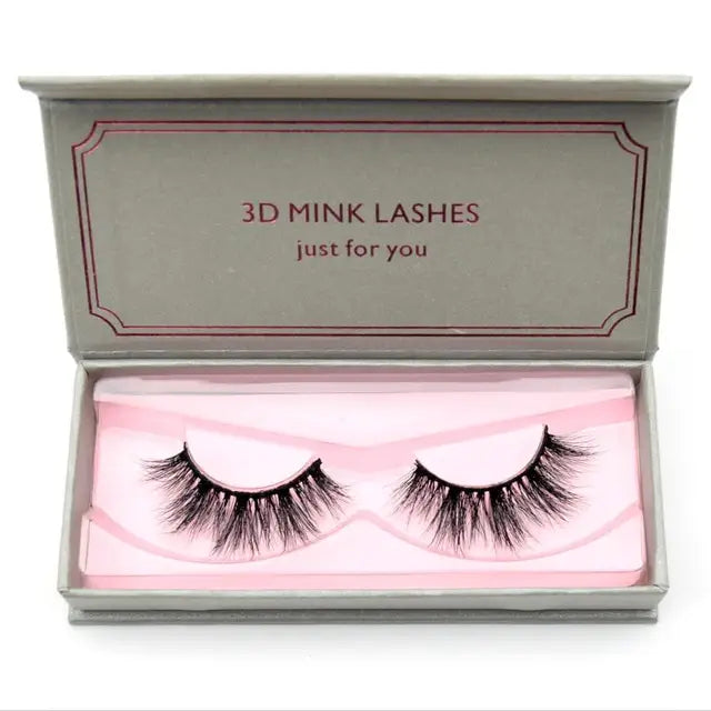 Natural Black Large Volume 3D Mink Eyelashes NP