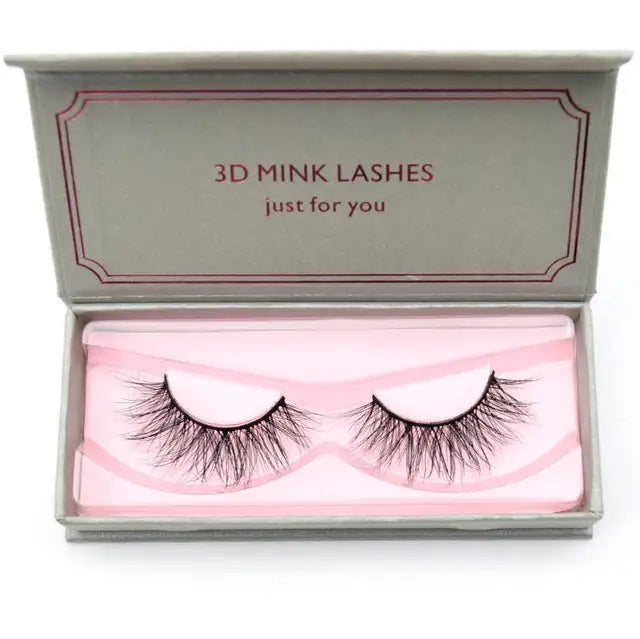 Natural Black Large Volume 3D Mink Eyelashes NP