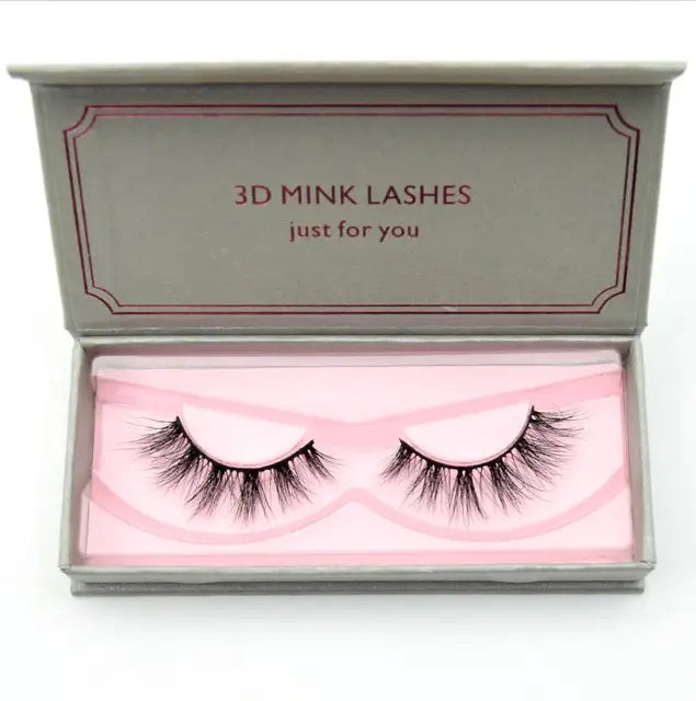 Natural Black Large Volume 3D Mink Eyelashes NP